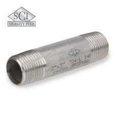 3  X 8  316 316L Seamless Stainless Steel Nipples - Heavy Duty Schedule 80 Online now